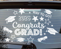 Class of 2026 Congrats Grad Car Window Decal