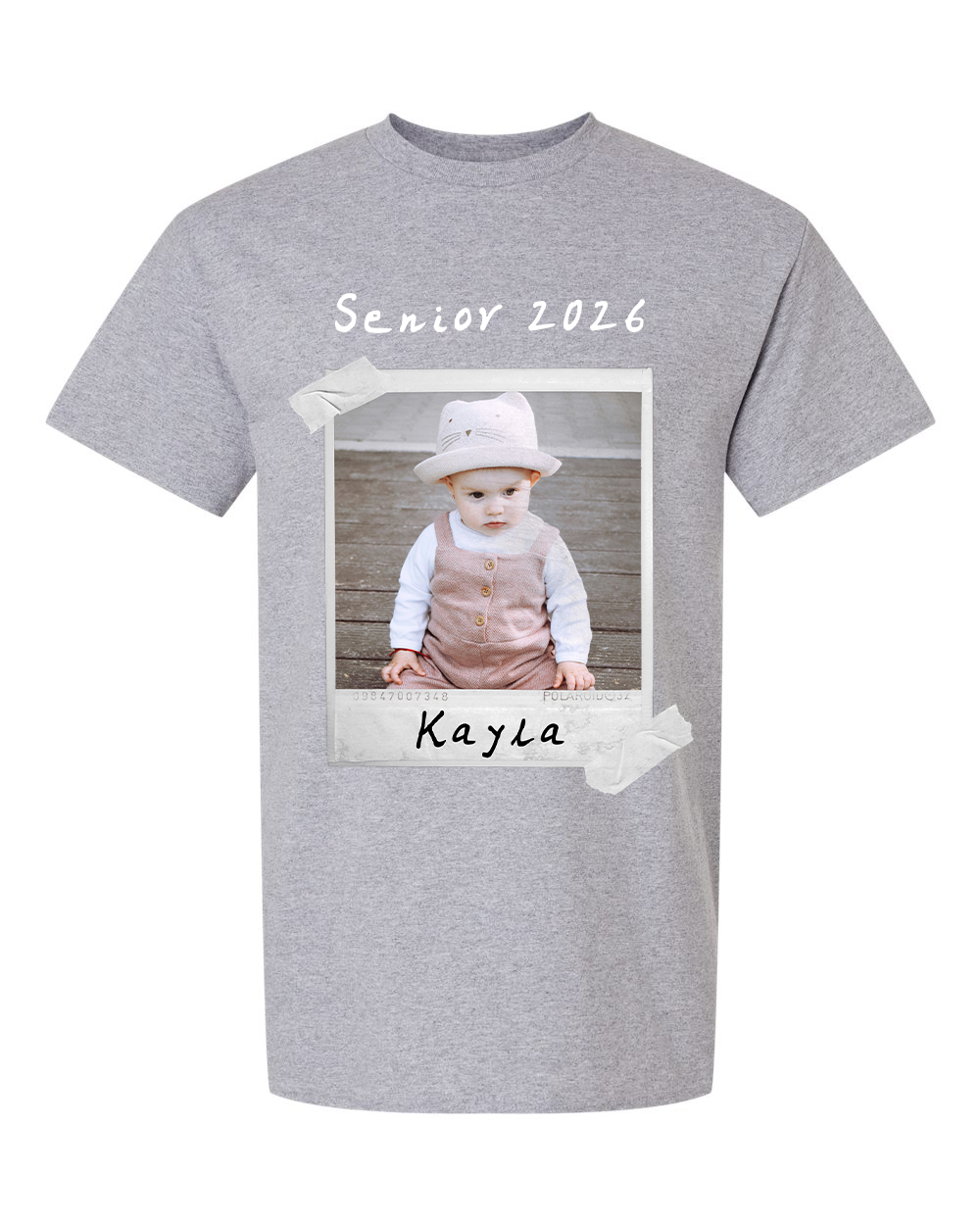 Senior 2026 Custom Photo T-Shirt