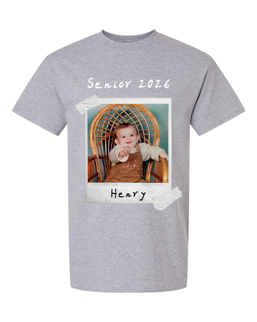 Senior 2026 Custom Photo T-Shirt