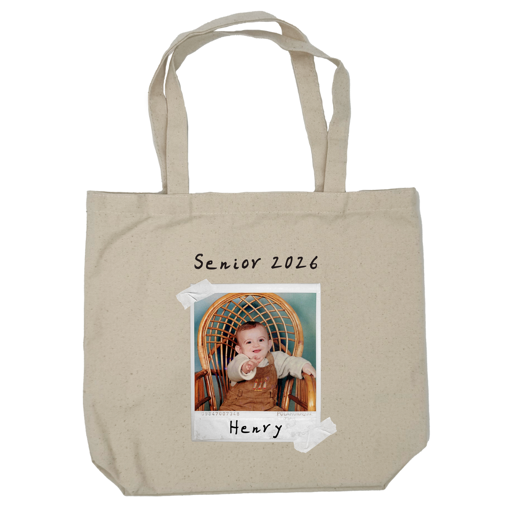 Senior 2026 Custom Photo Tote Bag