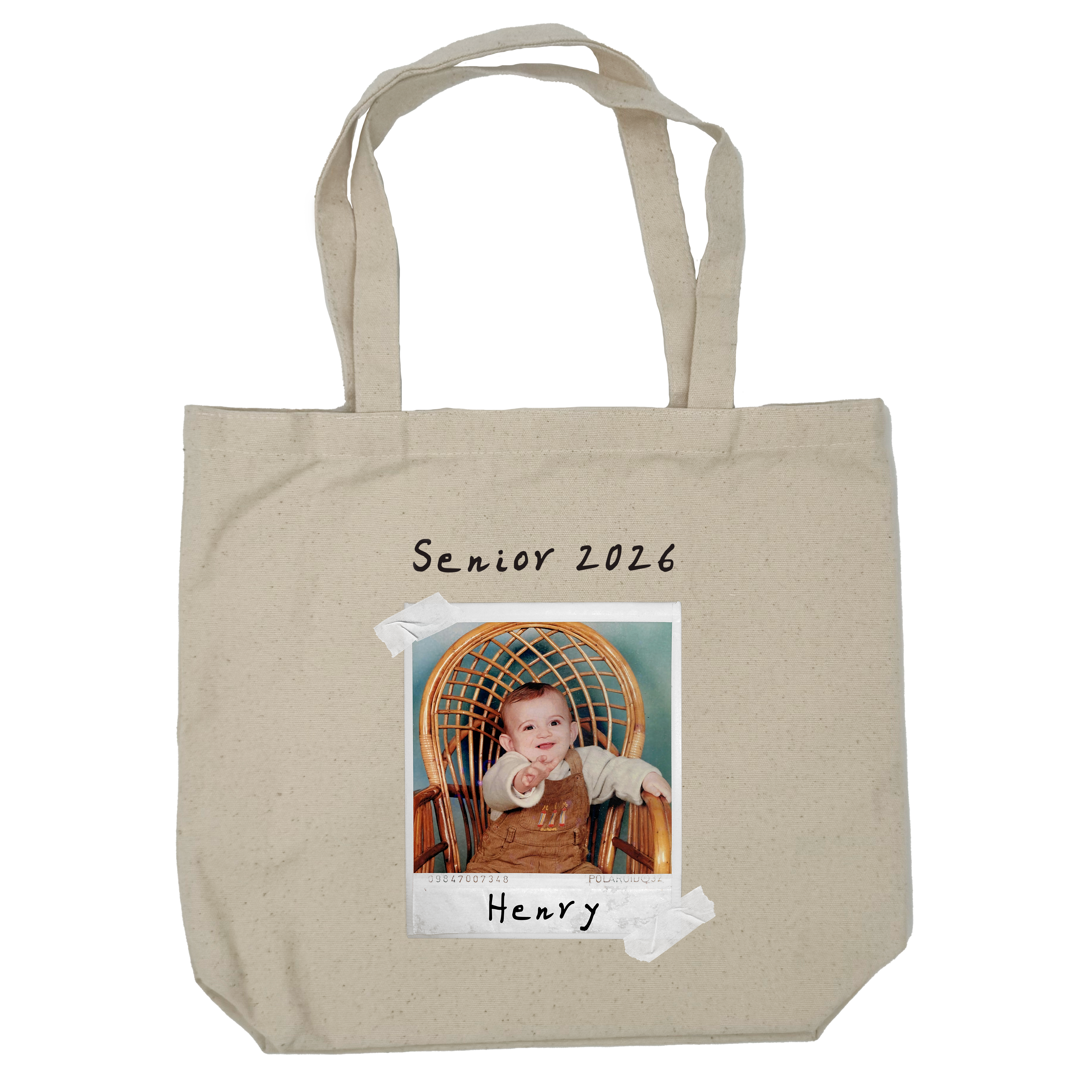 Senior 2026 Custom Photo Tote Bag