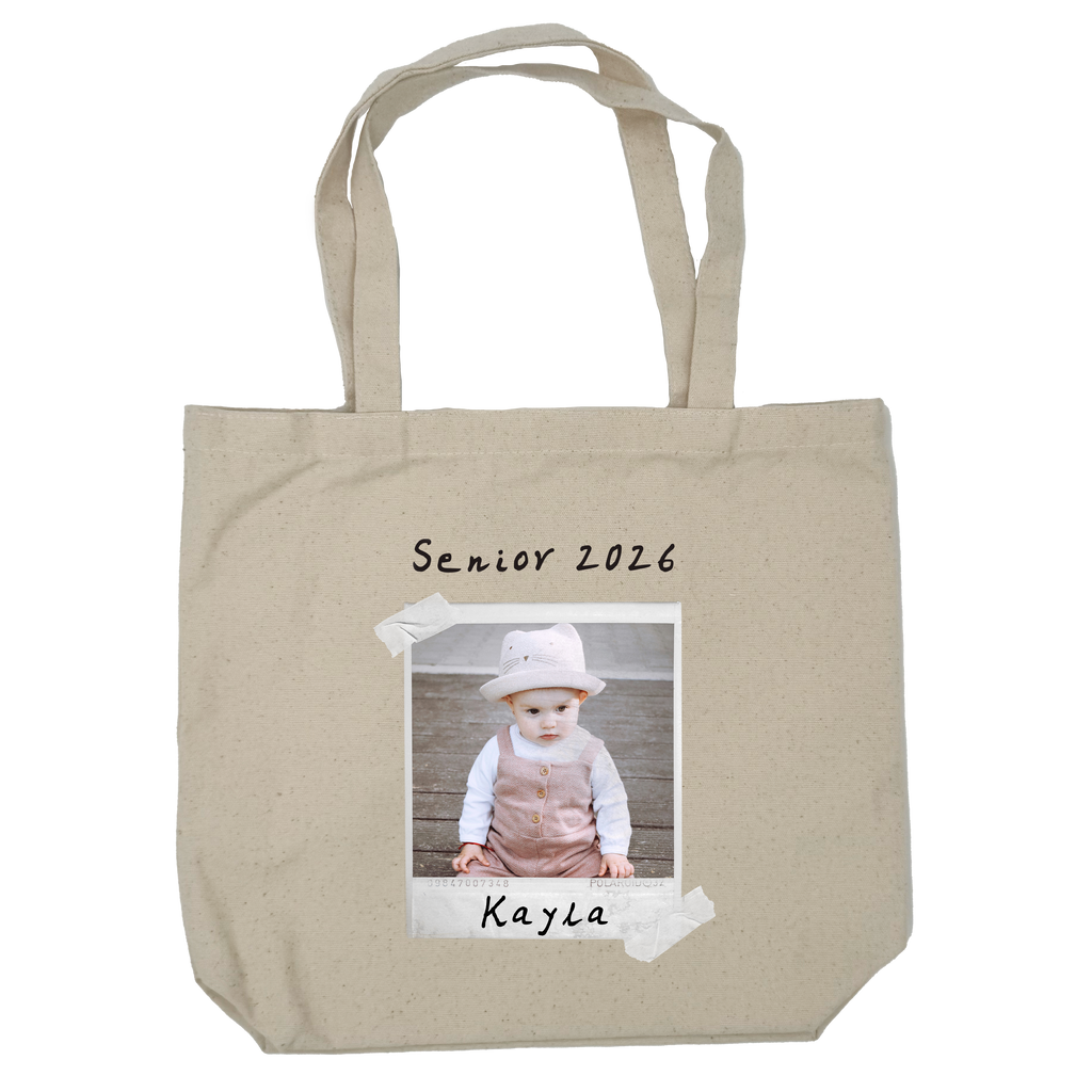 Senior 2026 Custom Photo Tote Bag