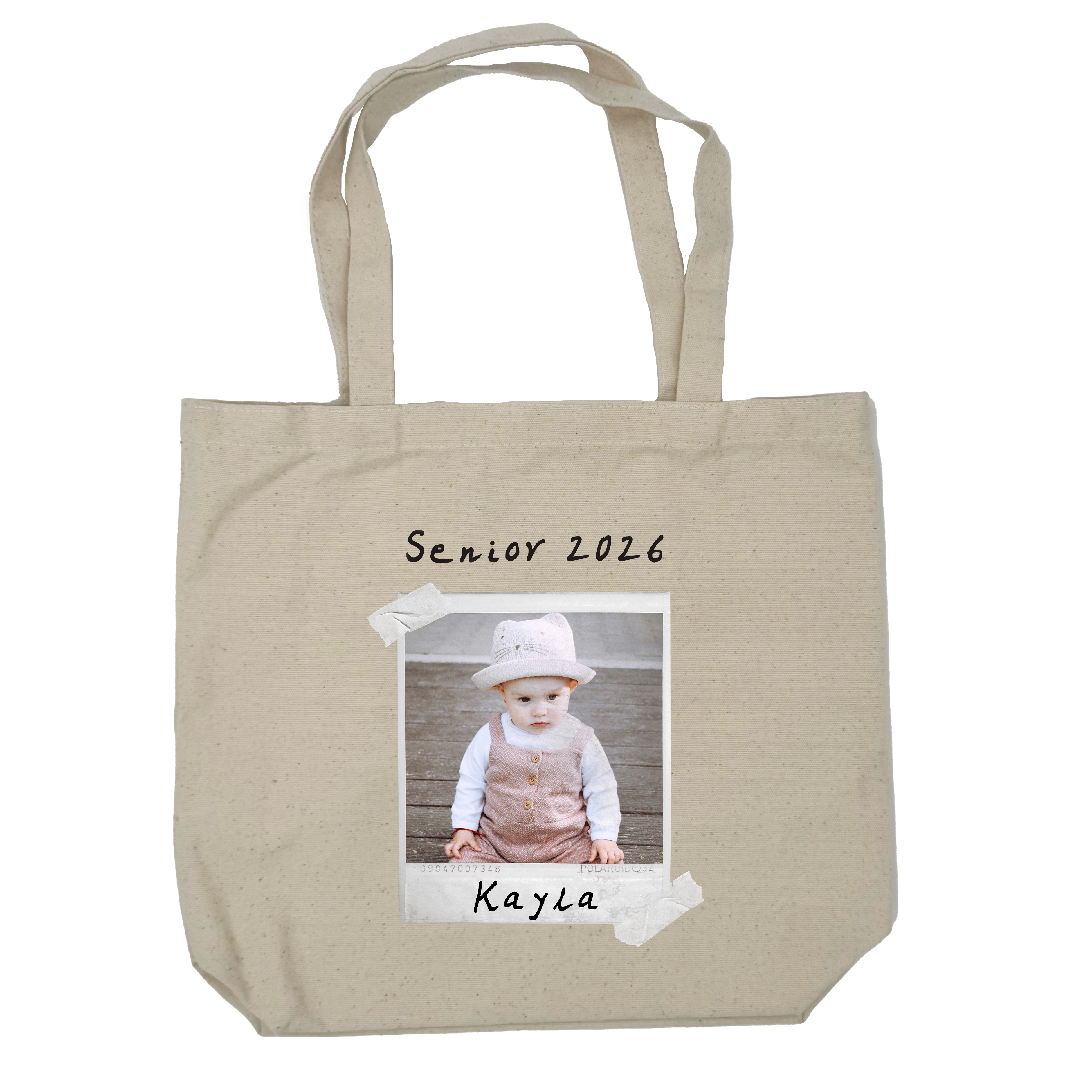 Senior 2026 Custom Photo Tote Bag